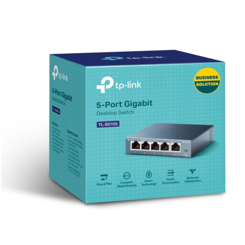 STIKALO 5-PORT TP-Link 100/1000 (TL-SG105 V3) TP-LINK STIKALO 5-PORT TP-Link 100/1000 (TL-SG105 V3)