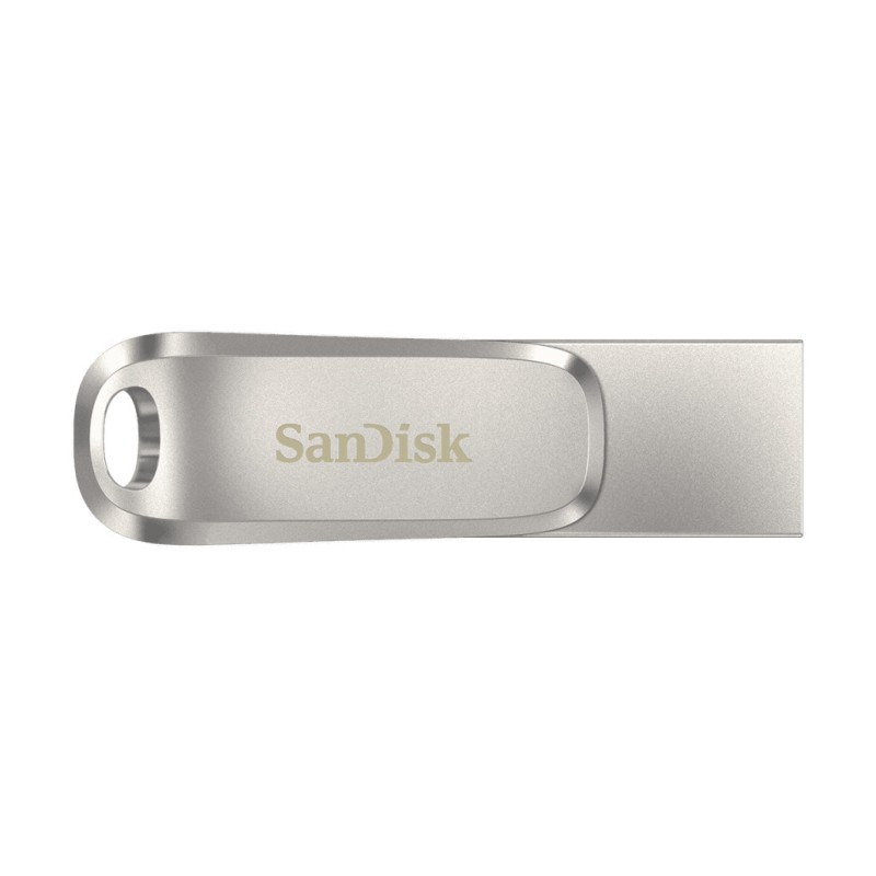 Spominski ključek 512GB USB 3.2/USB-C Sandisk Dual Luxe 150MB/s kovinski duo vrtljiv srebrn (SDDDC4-512G-G46) SANDISK Spominski ključek 512GB USB 3.2/USB-C Sandisk Dual Luxe 150MB/s kovinski duo vrtljiv srebrn (SDDDC4-512G-G46)