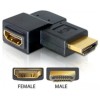 Adapter HDMI (m) => HDMI (ž) Delock 19-pin kotni desni Delock Adapter HDMI (m) => HDMI (ž) Delock 19-pin kotni desni