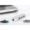 HUB USB 3.0 3portni Digitus z 100/1000 Ethernet mrežnim priključkom Digitus HUB USB 3.0 3portni Digitus z 100/1000 Ethernet mrežnim priključkom