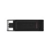 Spominski ključek 128GB USB-C Kingston DT70 80MB/s plastičen s pokrovčkom črn (DT70/128GB) KINGSTON Spominski ključek 128GB USB-C Kingston DT70 80MB/s plastičen s pokrovčkom črn (DT70/128GB)