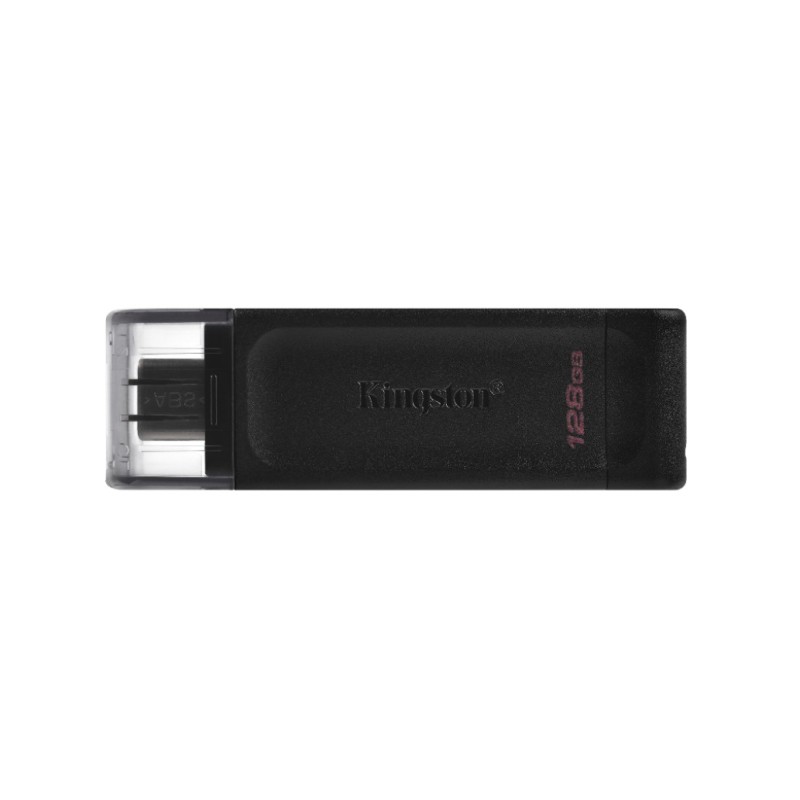 Spominski ključek 128GB USB-C Kingston DT70 80MB/s plastičen s pokrovčkom črn (DT70/128GB) KINGSTON Spominski ključek 128GB USB-C Kingston DT70 80MB/s plastičen s pokrovčkom črn (DT70/128GB)