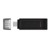 Spominski ključek 128GB USB-C Kingston DT70 80MB/s plastičen s pokrovčkom črn (DT70/128GB) KINGSTON Spominski ključek 128GB USB-C Kingston DT70 80MB/s plastičen s pokrovčkom črn (DT70/128GB)