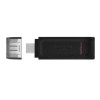 Spominski ključek 128GB USB-C Kingston DT70 80MB/s plastičen s pokrovčkom črn (DT70/128GB) KINGSTON Spominski ključek 128GB USB-C Kingston DT70 80MB/s plastičen s pokrovčkom črn (DT70/128GB)