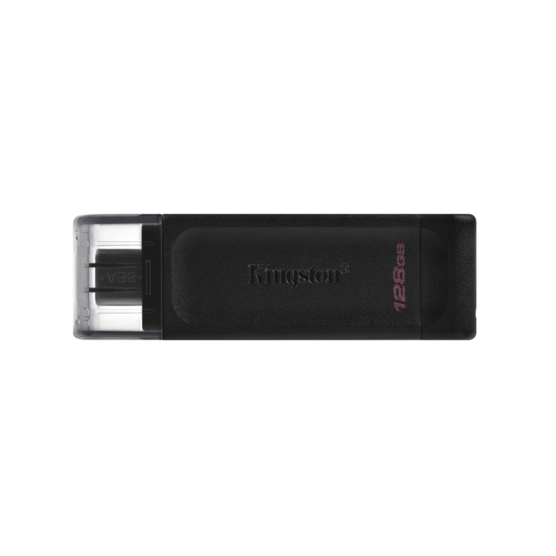 Spominski ključek 128GB USB-C Kingston DT70 80MB/s plastičen s pokrovčkom črn (DT70/128GB) KINGSTON Spominski ključek 128GB USB-C Kingston DT70 80MB/s plastičen s pokrovčkom črn (DT70/128GB)
