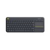 Tipkovnica brezžična Logitech K400 Plus | Slovenski nabor znakov črna + Touchpad (920-008385) LOGITECH Tipkovnica brezžična Logitech K400 Plus | Slovenski nabor znakov črna + Touchpad (920-008385)