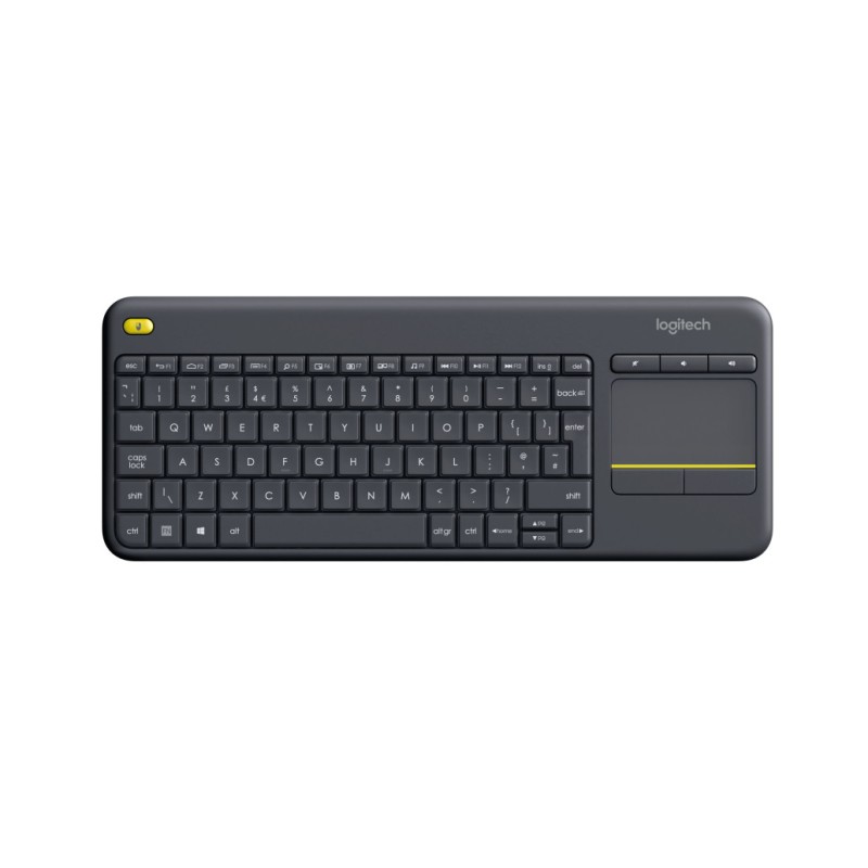 Tipkovnica brezžična Logitech K400 Plus | Slovenski nabor znakov črna + Touchpad (920-008385) LOGITECH Tipkovnica brezžična Logitech K400 Plus | Slovenski nabor znakov črna + Touchpad (920-008385)