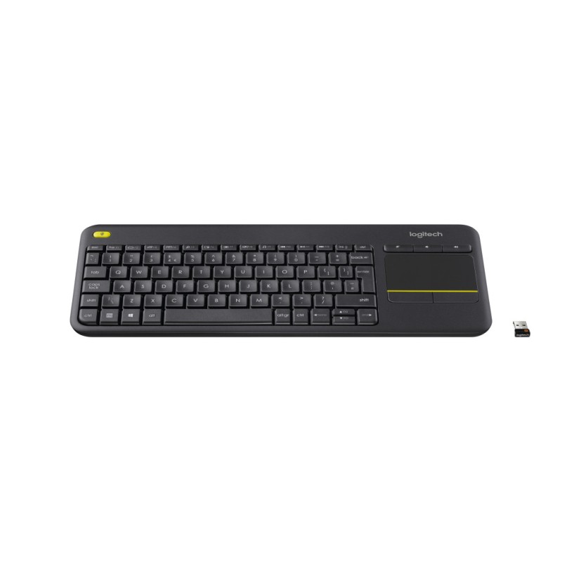 Tipkovnica brezžična Logitech K400 Plus | Slovenski nabor znakov črna + Touchpad (920-008385) LOGITECH Tipkovnica brezžična Logitech K400 Plus | Slovenski nabor znakov črna + Touchpad (920-008385)