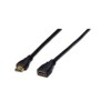 KABEL HDMI/HDMI M/F  2,0m podaljšek Digitus pozlačeni kontakti V1,4 (AK-330201-020-S)