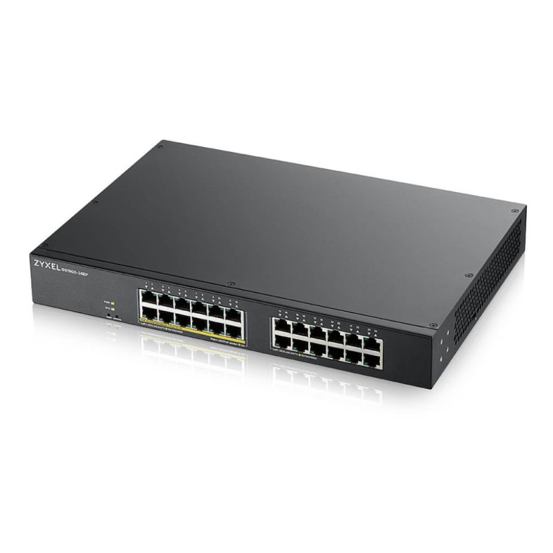 STIKALO 24-PORT ZyXEL 100/1000 PoE Managed Rackmount (GS1900-24EP-EU0101F) ZyXEL STIKALO 24-PORT ZyXEL 100/1000 PoE Managed Rackmount (GS1900-24EP-EU0101F)
