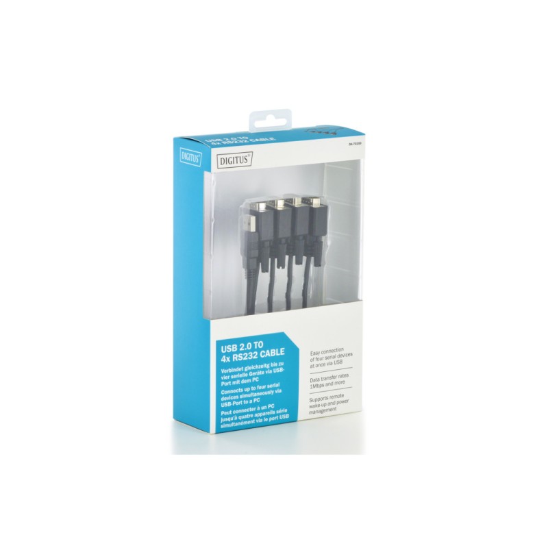Pretvornik USB - 4xSerial DB09 Digitus Digitus Pretvornik USB - 4xSerial DB09 Digitus