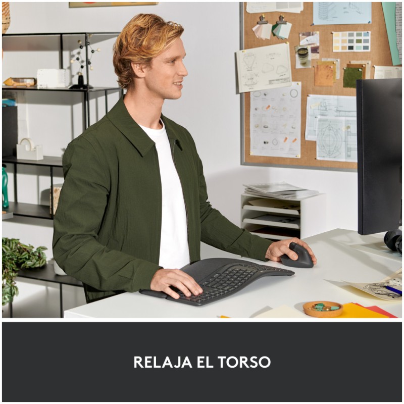 Miš brezžična + Bluetooth Logitech Lift Vertical za levičarje 4000DPI ergonomična grafitna (910-006474) LOGITECH Miš brezžična + Bluetooth Logitech Lift Vertical za levičarje 4000DPI ergonomična grafitna (910-006474)