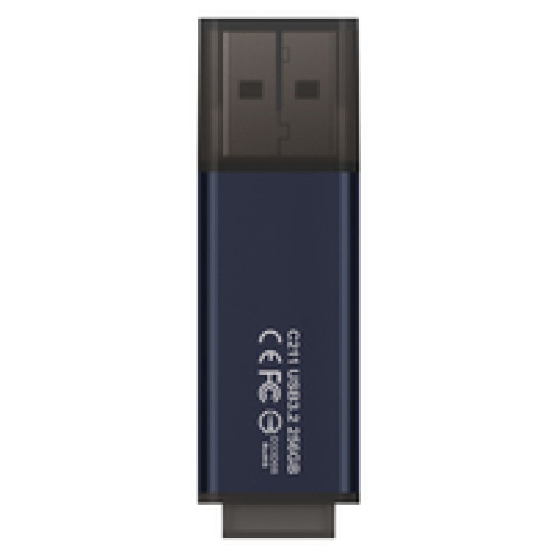 Spominski ključek 256GB USB 3.2 Teamgroup C211 100MB/s aluminij s pokrovčkom sivo-moder (TC2113256GL01) TEAMGROUP Spominski ključek 256GB USB 3.2 Teamgroup C211 100MB/s aluminij s pokrovčkom sivo-moder (TC2113256GL01)