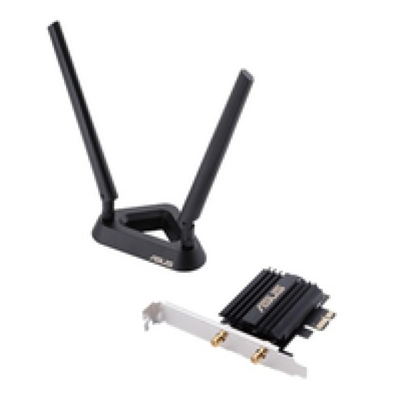 Brezžični mrežni adapter Asus PCE-AX58BT WiFi6 802.11ax AX3000 2976Mbit/s MU-MIMO 2x antena BT 5.0 (90IG0610-MO0R00) ASUS Brezžični mrežni adapter Asus PCE-AX58BT WiFi6 802.11ax AX3000 2976Mbit/s MU-MIMO 2x antena BT 5.0 (90IG0610-MO0R00)