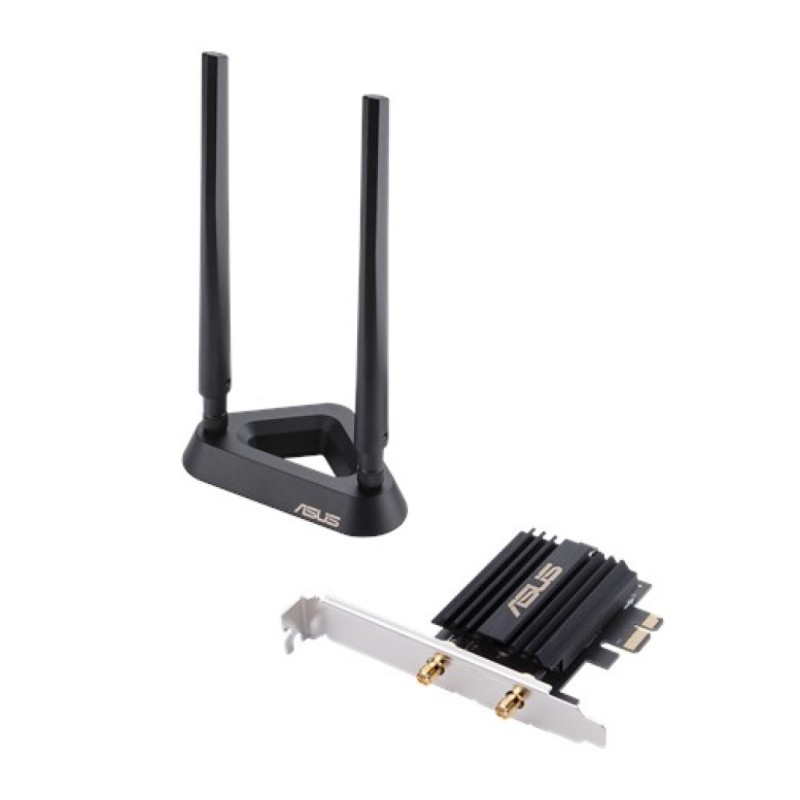 Brezžični mrežni adapter Asus PCE-AX58BT WiFi6 802.11ax AX3000 2976Mbit/s MU-MIMO 2x antena BT 5.0 (90IG0610-MO0R00) ASUS Brezžični mrežni adapter Asus PCE-AX58BT WiFi6 802.11ax AX3000 2976Mbit/s MU-MIMO 2x antena BT 5.0 (90IG0610-MO0R00)