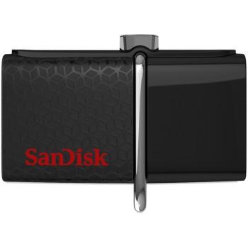 Spominski ključek 256GB USB 3.2/USB-C Sandisk Ultra Dual 150MB/s plastičen izvlečni srebrno-črn (SDDDC2-256G-G46)