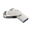 Spominski ključek 128GB USB 3.2/USB-C USB-C Sandisk Ultra Luxe Dual 150MB/s kovinski vrtljiv srebrn (SDDDC4-128G-G46) SANDISK Spominski ključek 128GB USB 3.2/USB-C USB-C Sandisk Ultra Luxe Dual 150MB/s kovinski vrtljiv srebrn (SDDDC4-128G-G46)