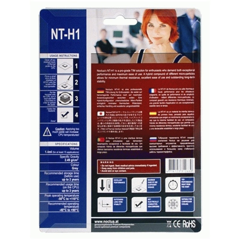 Termalna pasta Noctua NT-H1 - 3,5g (NT-H1) Noctua Termalna pasta Noctua NT-H1 - 3,5g (NT-H1)