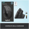Miš brezžična + Bluetooth Logitech Lift Vertical za desničarje 4000DPI ergonomična grafitna (910-006473) LOGITECH Miš brezžična + Bluetooth Logitech Lift Vertical za desničarje 4000DPI ergonomična grafitna (910-006473)