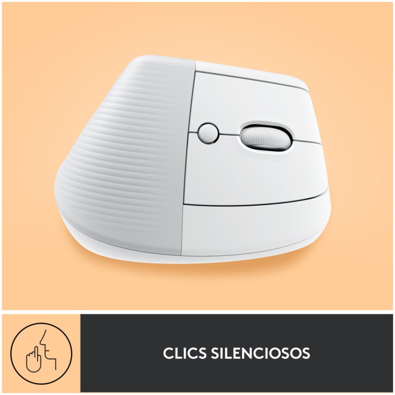 Miš brezžična + Bluetooth Logitech Lift Vertical za desničarje 4000DPI ergonomična bela (910-006475) LOGITECH Miš brezžična + Bluetooth Logitech Lift Vertical za desničarje 4000DPI ergonomična bela (910-006475)