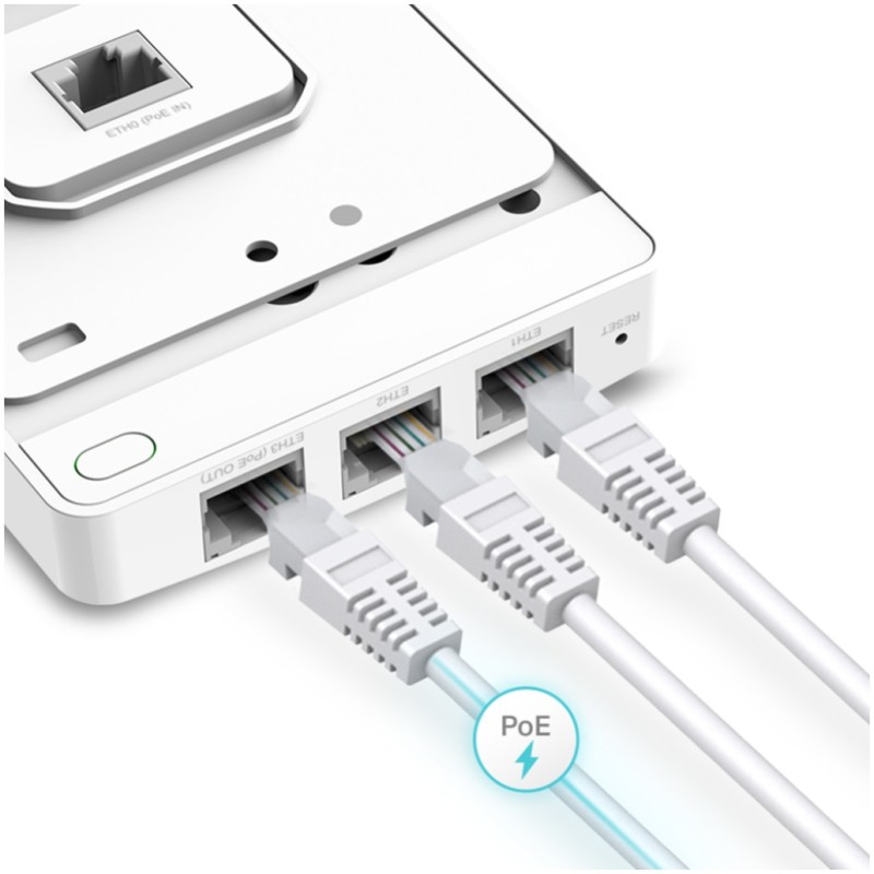 Razširitev brezžičnega omrežja stenski TP-Link Omada WiFi5 802.11ac AC1200 867Mbit/s MU-MIMO 4x notranja antena (EAP235-WALL) TP-LINK Razširitev brezžičnega omrežja stenski TP-Link Omada WiFi5 802.11ac AC1200 867Mbit/s MU-MIMO 4x notranja antena (EAP235-WALL)