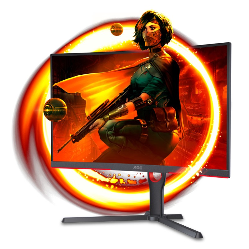 Monitor AOC 68,6 cm (27,0) C27G3U 1920x1080 Curved Gaming 165Hz VA 1ms 2xHDMI DisplayPort 4xUSB3.1 Zvočniki sRGB118,9% FreeSync Premium G-Sync Compatible AOC Monitor AOC 68,6 cm (27,0) C27G3U 1920x1080 Curved Gaming 165Hz VA 1ms 2xHDMI DisplayPort 4xUSB3.1 Zvočniki sRGB118,9% FreeSync Premium G-Sync Compatible