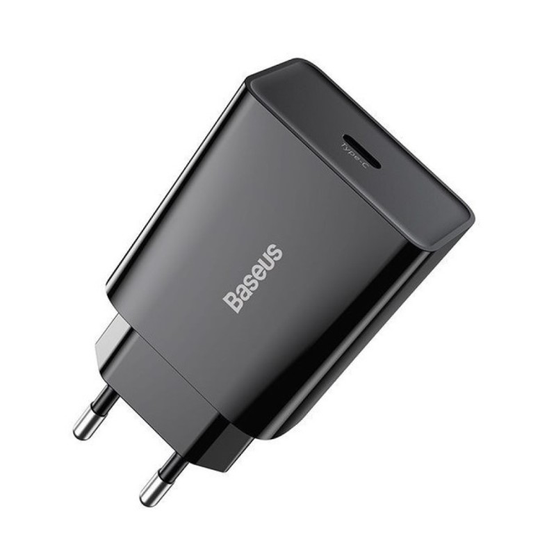 Hišni polnilec 100-240V => 1x USB-C 20W Baseus črn (CCFS-SN01) Baseus Hišni polnilec 100-240V => 1x USB-C 20W Baseus črn (CCFS-SN01)