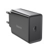 Hišni polnilec 100-240V => 1x USB-C 20W Baseus črn (CCFS-SN01)