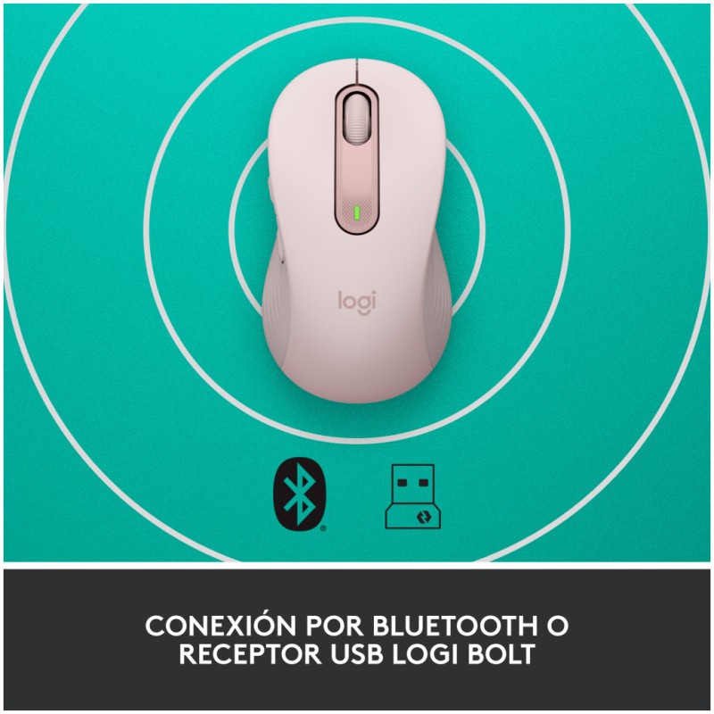 Miš brezžična + Bluetooth Logitech M650 2000DPI Signature roza (910-006254) LOGITECH Miš brezžična + Bluetooth Logitech M650 2000DPI Signature roza (910-006254)