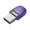 Spominski ključek 128GB USB 3.2/USB-C Kingston DT microDuo3G3 200MB/s - plastičen/microduo/moder (DTDUO3CG3/128GB)