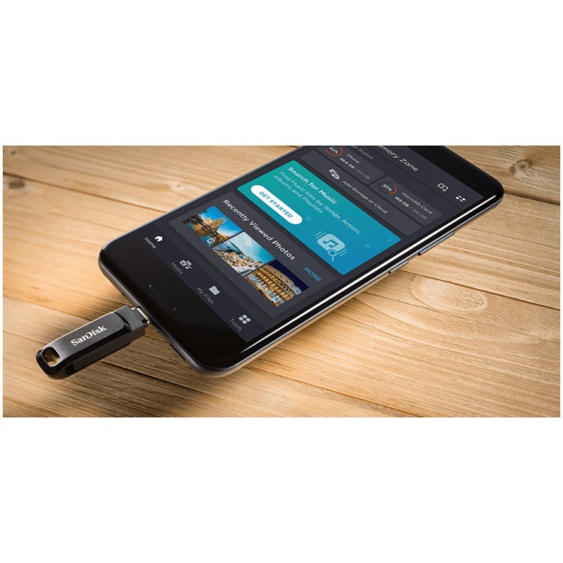 Spominski ključek 32GB USB 3.2/USB-C USB-C Sandisk Ultra Dual Go 150MB/s plastičen vrtljiv črn (SDDDC3-032G-G46) SANDISK Spominski ključek 32GB USB 3.2/USB-C USB-C Sandisk Ultra Dual Go 150MB/s plastičen vrtljiv črn (SDDDC3-032G-G46)