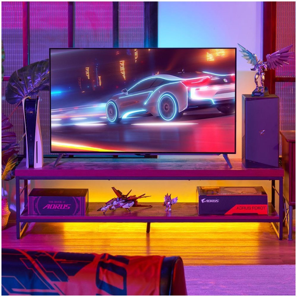 Monitor GigaByte 120,6 cm (47,5) FO48U 3840x2160 Gaming 120Hz OLED 1ms 2xHDMI DisplayPort USB-C 2xUSB3.0 Zvočniki sRGB130% FreeSync Premium HDR10 GIGABYTE Monitor GigaByte 120,6 cm (47,5) FO48U 3840x2160 Gaming 120Hz OLED 1ms 2xHDMI DisplayPort USB-C 2xUSB3.0 Zvočniki sRGB130% FreeSync Premium HDR10