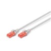 KABEL PATCH UTP Cat 6 0,25m RJ45 1Gbit Digitus - siv Digitus KABEL PATCH UTP Cat 6 0,25m RJ45 1Gbit Digitus - siv