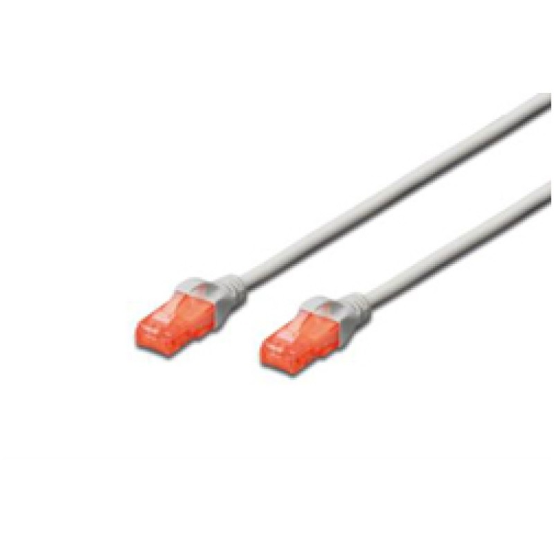 KABEL PATCH UTP Cat 6 0,25m RJ45 1Gbit Digitus - siv Digitus KABEL PATCH UTP Cat 6 0,25m RJ45 1Gbit Digitus - siv