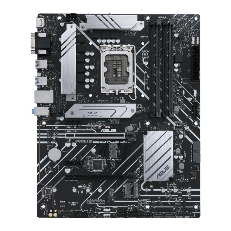 Osnovna plošča 1700 Asus PRIME B660-PLUS D4 ATX 1xVGA 1xHDMI 2.1 1xDisplayPort 1.4 ASUS Osnovna plošča 1700 Asus PRIME B660-PLUS D4 ATX 1xVGA 1xHDMI 2.1 1xDisplayPort 1.4