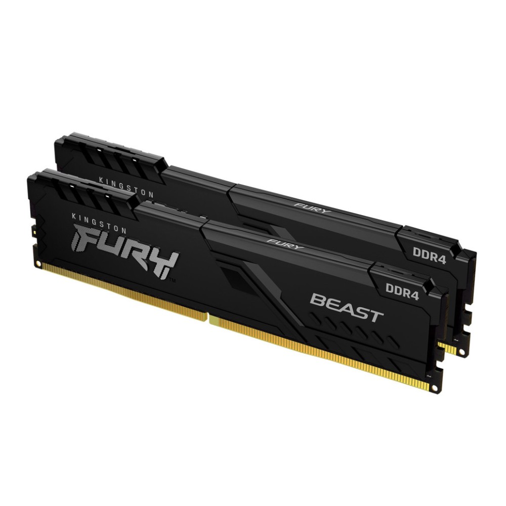 DDR4 16GB 3600MHz CL17 KIT (2x 8GB) Kingston Fury Beast XMP2.0 1,35V Gaming črna (KF436C17BBK2/16)