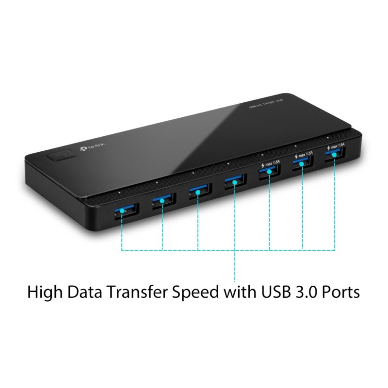 HUB USB 3.0 7portni TP-LINK UH700 zunanji z napajanjem TP-LINK HUB USB 3.0 7portni TP-LINK UH700 zunanji z napajanjem