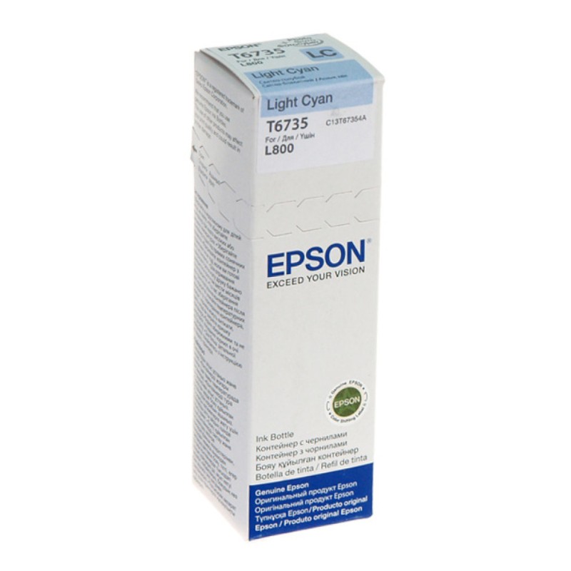 ČRNILO EPSON SVETLA CYAN STEKLENIČKA, 70 ML L800 (C13T67354A) Epson ČRNILO EPSON SVETLA CYAN STEKLENIČKA, 70 ML L800 (C13T67354A)