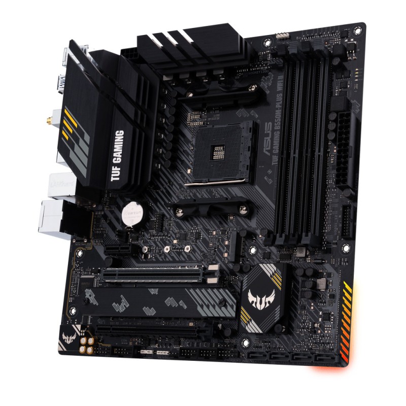Osnovna plošča AM4 Asus TUF GAMING B550M-PLUS WIFI II microATX 1xHDMI 2.1 1xDisplayPort 1.4 ASUS Osnovna plošča AM4 Asus TUF GAMING B550M-PLUS WIFI II microATX 1xHDMI 2.1 1xDisplayPort 1.4
