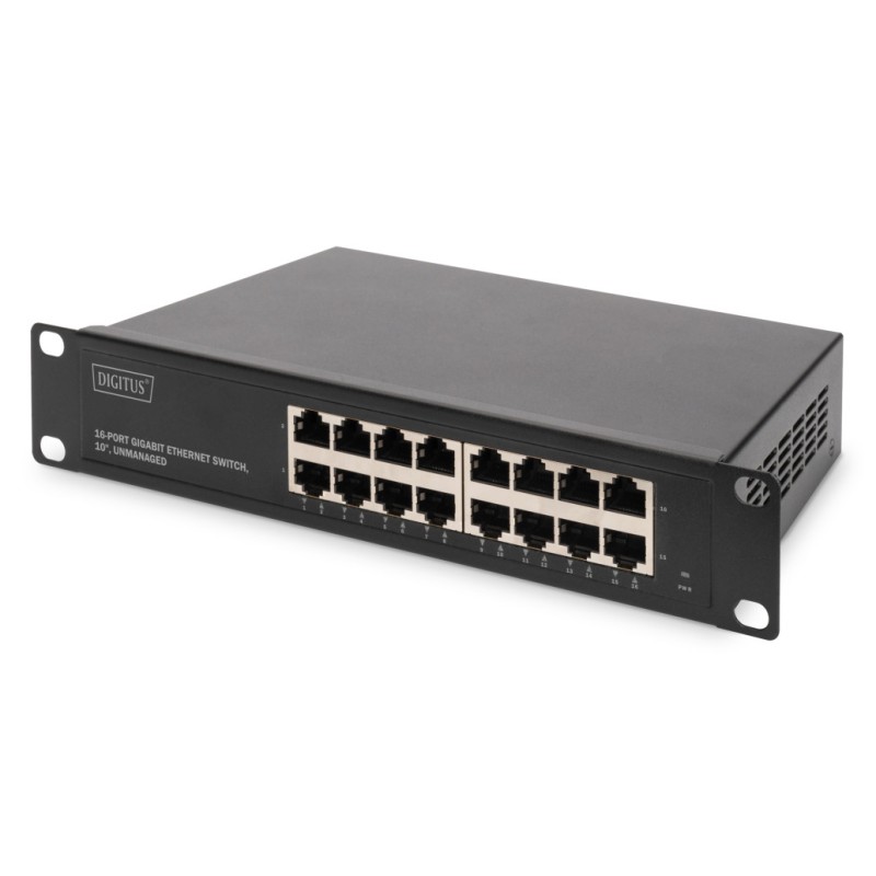 STIKALO 16-PORT Digitus 100/1000 Rack (DN-80115) Digitus STIKALO 16-PORT Digitus 100/1000 Rack (DN-80115)