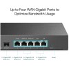 Usmerjevalnik TP-Link Safestream 10/100/1000 RJ45 1xSFP 1xWAN 2xLAN+WAN 3xLAN (TL-ER7206) TP-LINK Usmerjevalnik TP-Link Safestream 10/100/1000 RJ45 1xSFP 1xWAN 2xLAN+WAN 3xLAN (TL-ER7206)