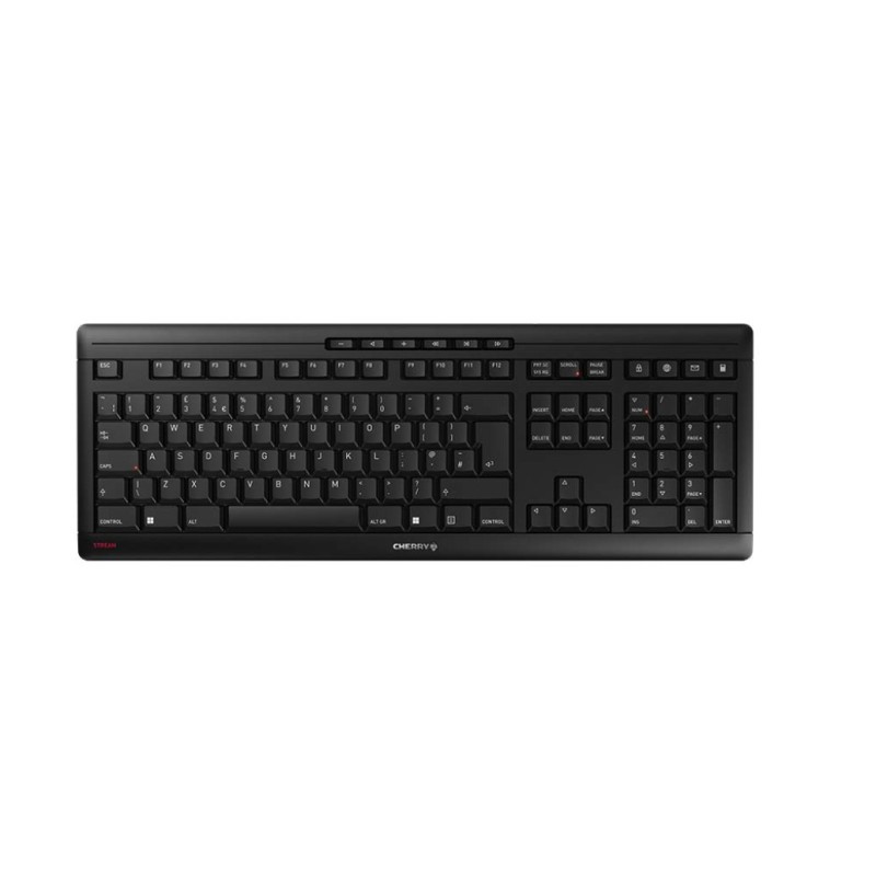 Tipkovnica brezžična Cherry Stream US international | SLO gravura črna (JK-8550GB-2) Cherry Tipkovnica brezžična Cherry Stream US international | SLO gravura črna (JK-8550GB-2)