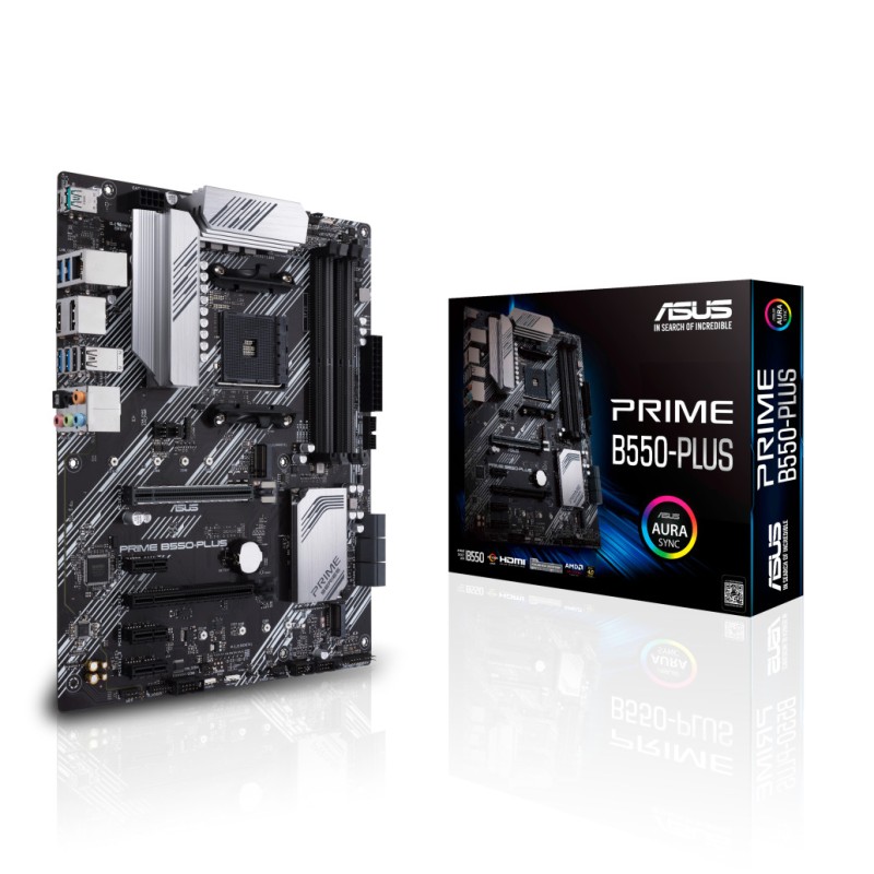 Osnovna plošča AM4 Asus PRIME B550-PLUS ATX 1xHDMI 2.1 1xDisplayPort 1.2 ASUS Osnovna plošča AM4 Asus PRIME B550-PLUS ATX 1xHDMI 2.1 1xDisplayPort 1.2