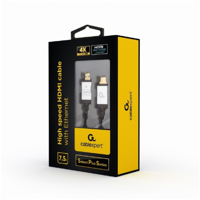 KABEL HDMI/HDMI M/M 7,5m Cablexepert pozlačeni kontakti V2,0 4K@60Hz (CCBP-HDMI-7.5M) KABEL HDMI/HDMI M/M 7,5m Cablexepert pozlačeni kontakti V2,0 4K@60Hz (CCBP-HDMI-7.5M)