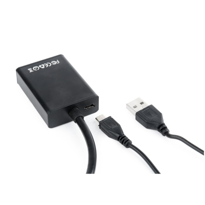 Pretvornik VGA (m) => HDMI (ž) Video ter avdio pretvornik Gembird (A-VGA-HDMI-01) Pretvornik VGA (m) => HDMI (ž) Video ter avdio pretvornik Gembird (A-VGA-HDMI-01)