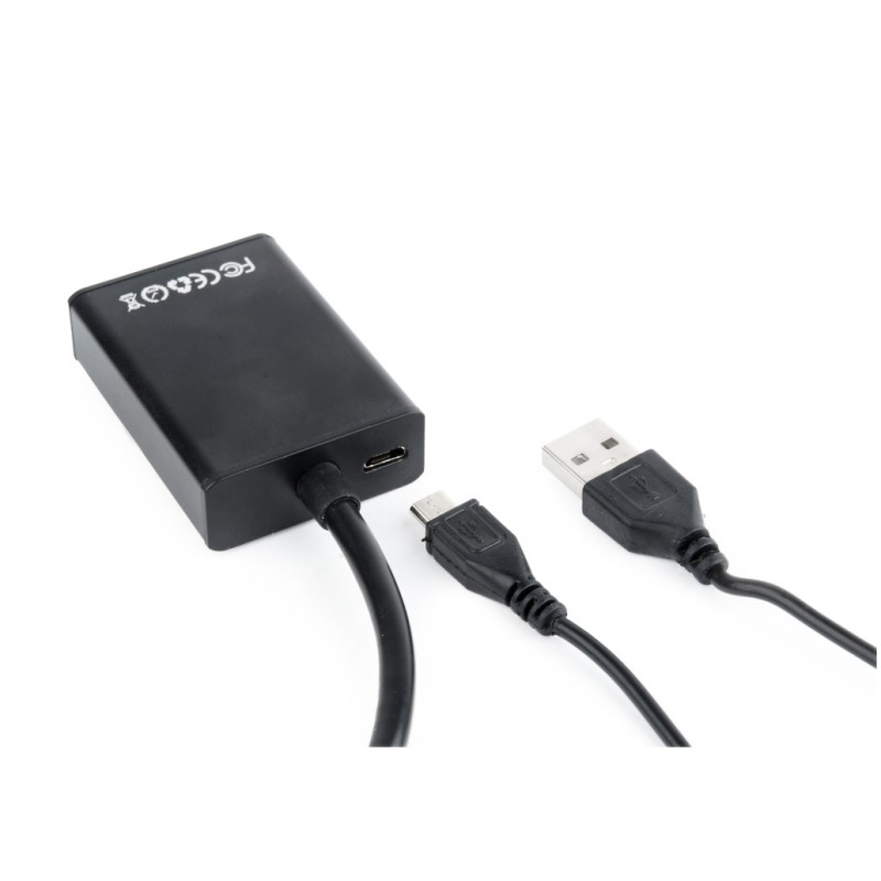 Pretvornik VGA (m) => HDMI (ž) Video ter avdio pretvornik Gembird (A-VGA-HDMI-01) Gembird Pretvornik VGA (m) => HDMI (ž) Video ter avdio pretvornik Gembird (A-VGA-HDMI-01)