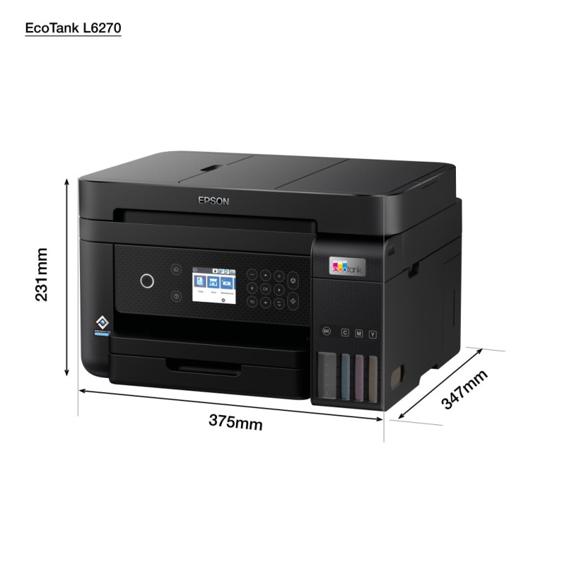 Tiskalnik Brizgalni Barvni Multifunkcijski Epson EcoTank ITS L6270 A4/tiskanje/skeniranje/kopiranje/duplex/LAN/Wi-Fi (C11CJ61403) Epson Tiskalnik Brizgalni Barvni Multifunkcijski Epson EcoTank ITS L6270 A4/tiskanje/skeniranje/kopiranje/duplex/LAN/Wi-Fi (C11CJ61403)