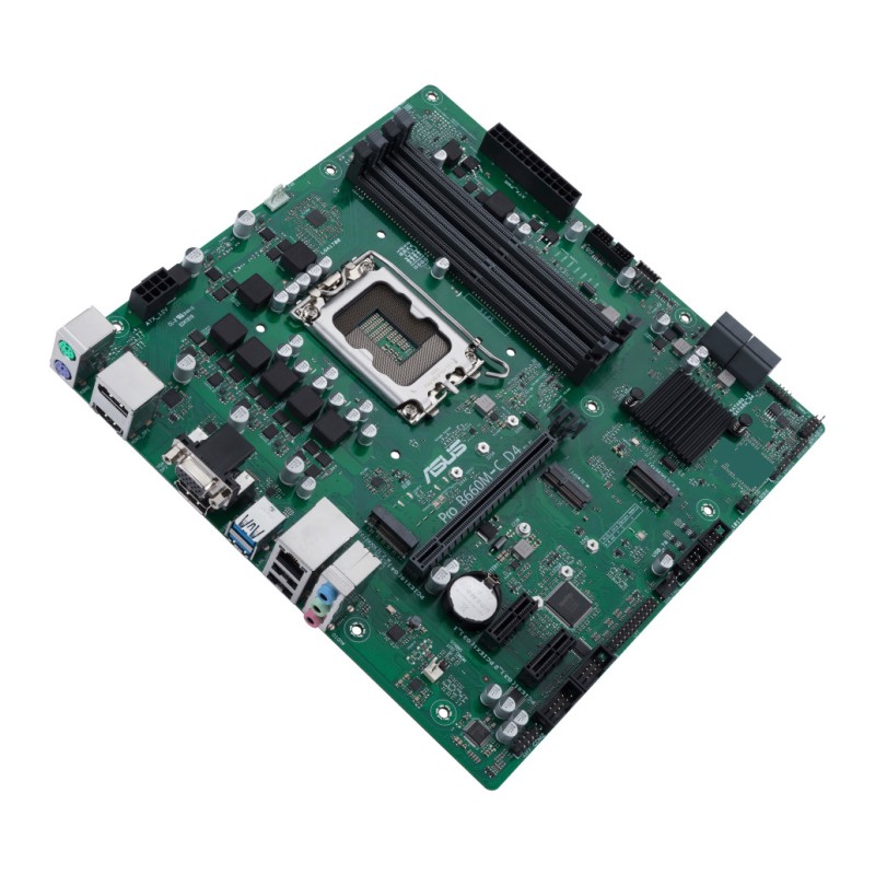 Osnovna plošča 1700 Asus Pro B660M-C D4-CSM microATX 1xVGA 1xHDMI 2.1 2xDisplayPort 1.4 ASUS Osnovna plošča 1700 Asus Pro B660M-C D4-CSM microATX 1xVGA 1xHDMI 2.1 2xDisplayPort 1.4