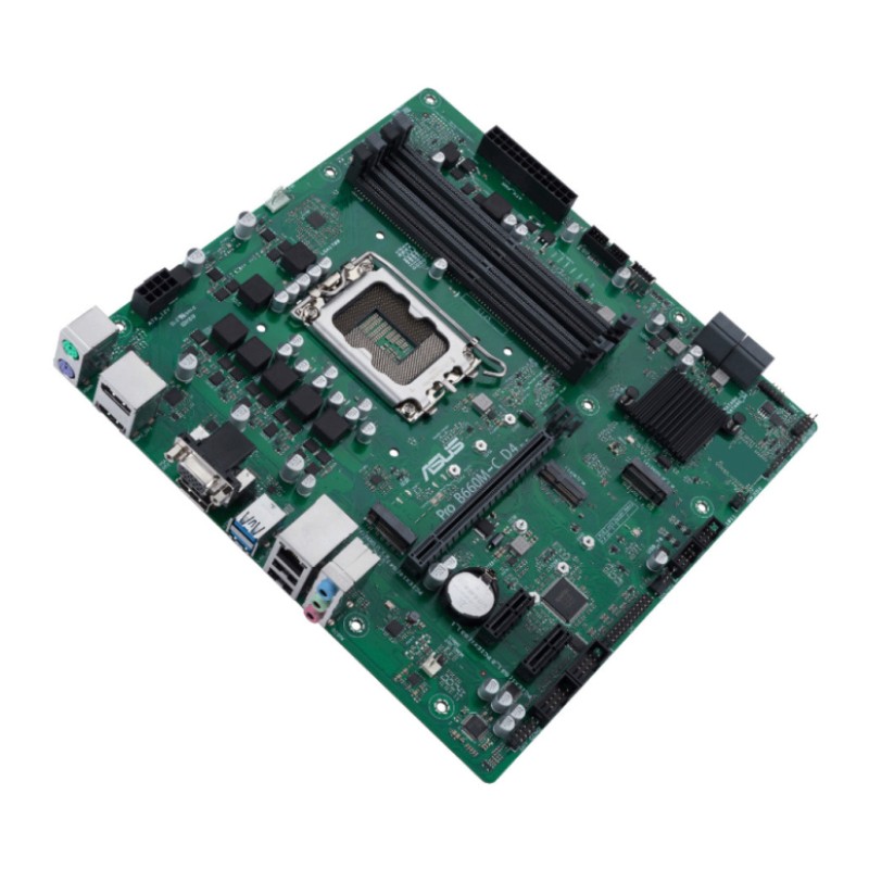 Osnovna plošča 1700 Asus Pro B660M-C D4-CSM microATX 1xVGA 1xHDMI 2.1 2xDisplayPort 1.4 ASUS Osnovna plošča 1700 Asus Pro B660M-C D4-CSM microATX 1xVGA 1xHDMI 2.1 2xDisplayPort 1.4