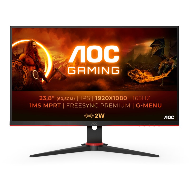 Monitor AOC 60,5 cm (23,8) 24G2SPAE 1920x1080 Gaming 165Hz IPS 1ms VGA 2xHDMI DisplayPort Zvočniki AdaptiveSync AOC Monitor AOC 60,5 cm (23,8) 24G2SPAE 1920x1080 Gaming 165Hz IPS 1ms VGA 2xHDMI DisplayPort Zvočniki AdaptiveSync